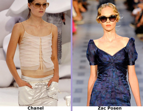 Градиентные линзы в модных очках 2012