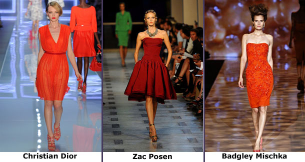 Выпускные платья 2012 года - все оттенки алого