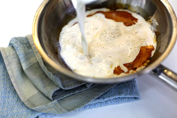 Десерт тирамису карамельный - приготовление сиропа