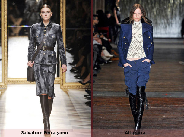 Модные тенденции осень-зима 2012-2013-милитари