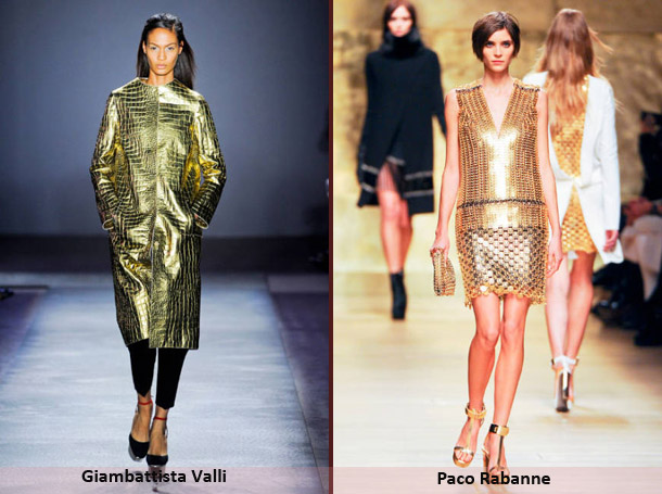 Модные тенденции осень-зима 2012-2013 - золотой блеск-2