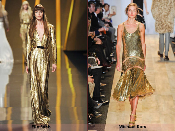 Модные тенденции осень-зима 2012-2013 - золотой блеск