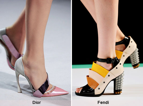 Модная женская обувь сезона весна-лето 2013 - необычная форма