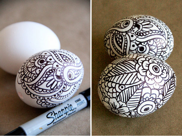 Раскраска пасхальных яиц 2 2