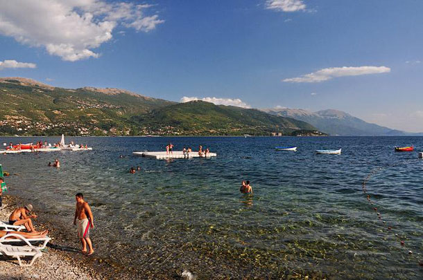 Охридское озеро и пляжи Охрида