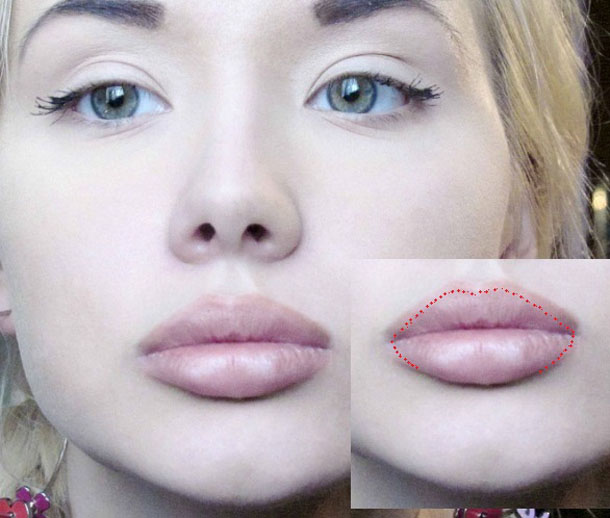 умелое использование макияжа для увеличения губ